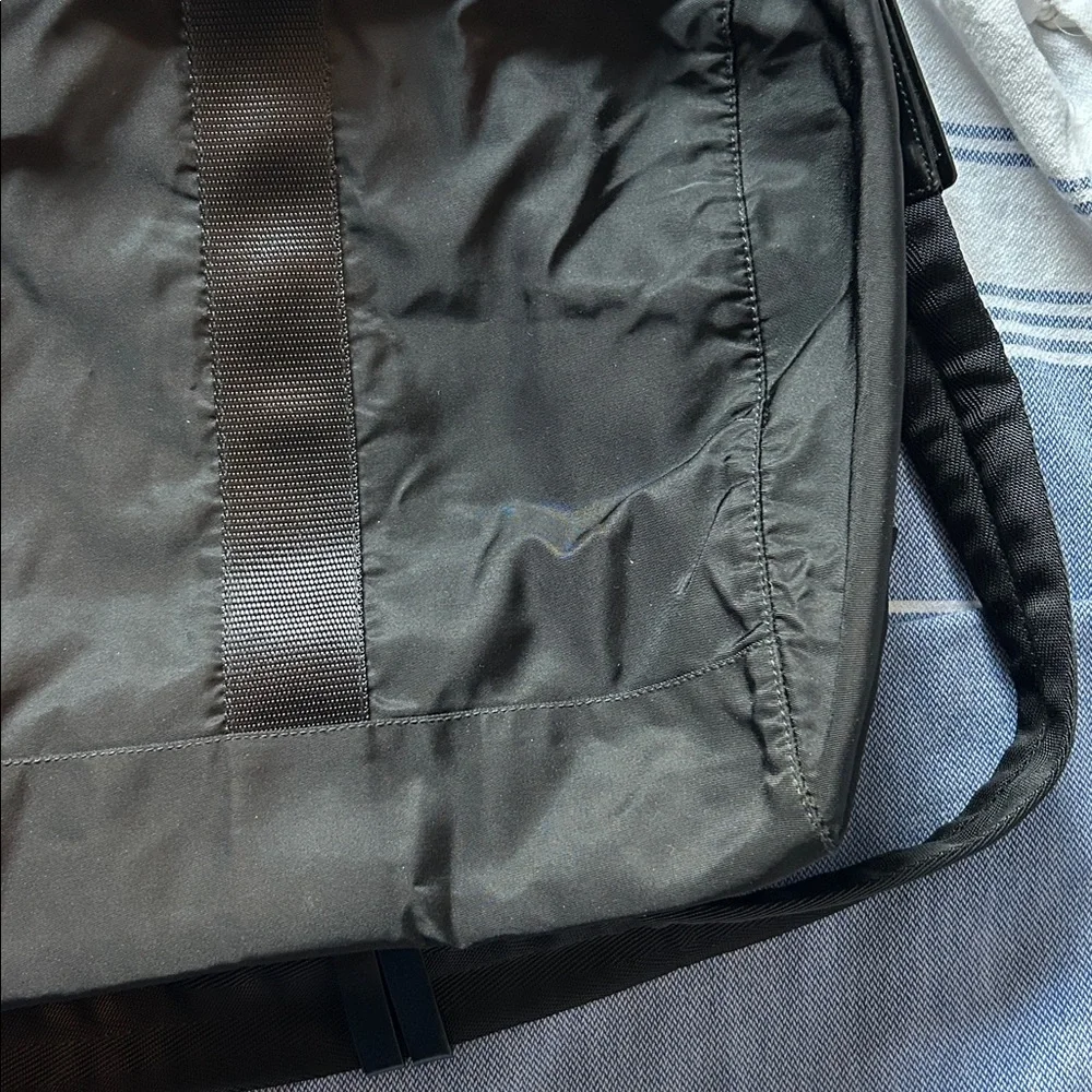 Vintage Prada Tessuto Nylon Duffle Bag Black